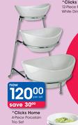 Clicks Home 4-Piece Porcelain Trio Set
