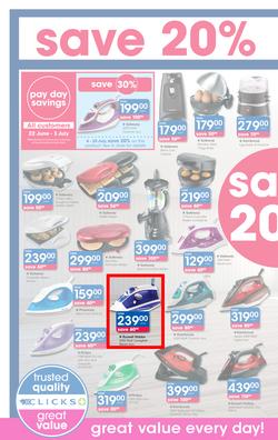 Clicks : Pay Day Savings (22 June - 23 July 2017), page 26