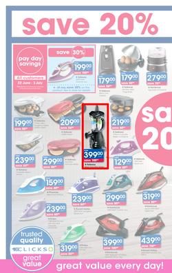Clicks : Pay Day Savings (22 June - 23 July 2017), page 26