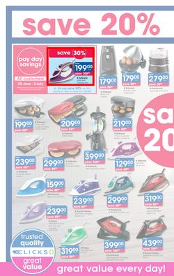 Clicks : Pay Day Savings (22 June - 23 July 2017), page 26