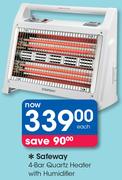 Safeway 4 Bar Quartz Heater With Humidifier