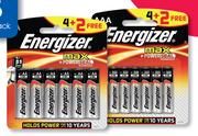 Energizer Max Batteries 6 Pack AAA-Per Pack