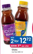 Clicks Ice Tea - 2 x 500ml