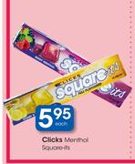 Clicks Menthol Square-Its - Each