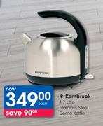 Kambrook 1.7Ltr Stainless Steel Dome Kettle