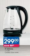 Safeway 1.7Ltr Cordless Glass Kettle