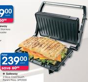 Safeway 2 Slice Cool Touch Panini Press SPP200S