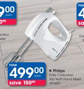 Philips Daily Collection 300 Watt Hand Mixer HR1459