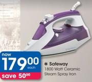 Safeway 1800 Watt Ceramic Steam Spray Iron