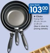 Clicks Frying Pan 20Cm, 24Cm Or 28Cm-Each