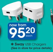Sway USB Chargers-Each