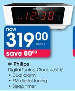Philips Digital Tuning Clock AJ3132