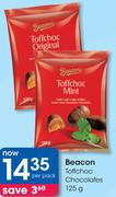 Beacon Toffchoc Chocolates-125g Per Pack