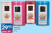 D'licious Wafer Rolls-370g Per Tin