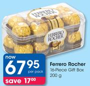 Ferrero Rocher 16 Piece Gift Box-200g Per Pack