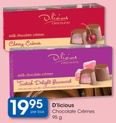 D'licious Chocolate Cremes-95g Per Box
