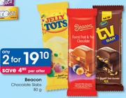 Beacon Chocolate Slabs-2x80g