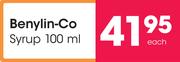 Benylin-Co Syrup-100ml