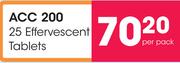 ACC 200 25 Effervescent Tablets-Per Pack