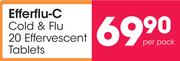 Efferflu-C Cold & Flu 20 Effervescent Tablets-Per Pack