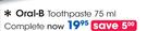 Oral-B Toothpaste Complete-75ml Each