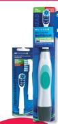 Clicks Battery Operated Dual Motion Head Toothbrush-Each