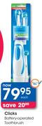 Clicks Battery Operated Toothbrush-Each