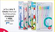 Clicks Manual Toothbrushes-Each