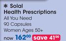 Solal Health Prescriptions All You Need 90 Capsules Women Ages 50+-Per Pack