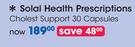 Solal Health Prescriptions Cholest Support 30 Capsules-Per Pack