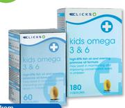 Clicks Kids Omega 3 And 6 60 Capsules-Per Pack
