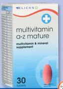 Clicks Multivitamin A-Z Mature 30 Tablets-Per Pack