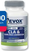 Evox CLA & Garcinia Cambogia 60 Capsules-Each