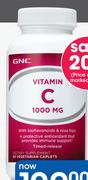 GNC Vitamin C 1000 mg 90 Caplets-Per Pack