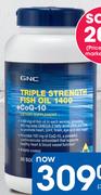 GNC Triple Strength Fish Oil 1400 + CoQ-10 60 Softgels-Per Pack