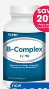 GNC B-Complex 50 mg 100 Capsules-Per Pack