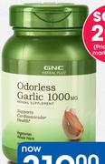 GNC Herbal Plus Odorless Garlic 1000 mg 100 Capsules-Per Pack