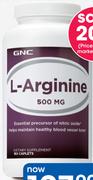 GNC L-Arginine 500mg-90 Caplets Per Pack