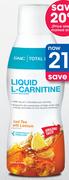GNC Total Lean Liquid L-Carnitine Iced Tea With Lemon-473ml Each