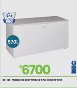 KIC 570Ltr White Deep Freezer KCG570