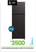 Midea 173Ltr Fridge (Net Graphite) BCD166 HD-216FN