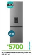Hisense 263Ltr Met Fridge H370BIT-WD/H370BI-WD