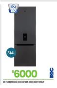 KIC 314Ltr Dark Grey Fridge KBF635