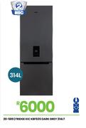 KIC 314Ltr Dark Grey Fridge KBF635
