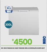 KIC 300Ltr White Deep Freezer KC0030A/KCG305