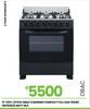 Obac 6 Burner Compact Full Gas Matt Blk Stove 76 x 60 OB760G/S 21-585