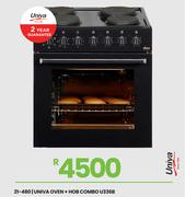 Univa Oven + Hob Combo U336B 21-480