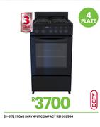 Defy 4 PLT Compact Stove 521 DSS554 21-017