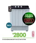 Defy 9Kg T/T WHT Washing Machine DTT169 22-321