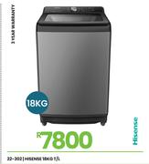 Hisense 18Kg T/L Washing Machine 22-302